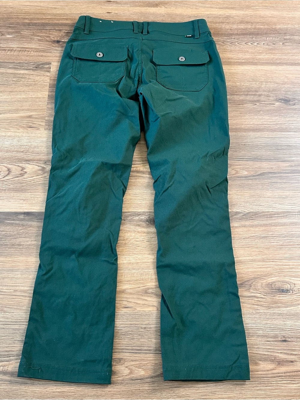 Prana Halle Straight Leg Pants Women 6 Green Hiking Stretch Mid Rise UPF Outdoor - Picture 12 of 13